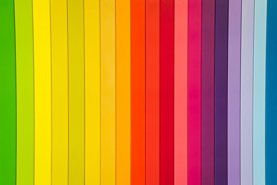Colorful rainbow striped pattern ideal for creative design projects.